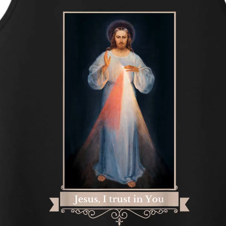 Divine Mercy Jesus I Trust In You Catholic Religious Performance Tank