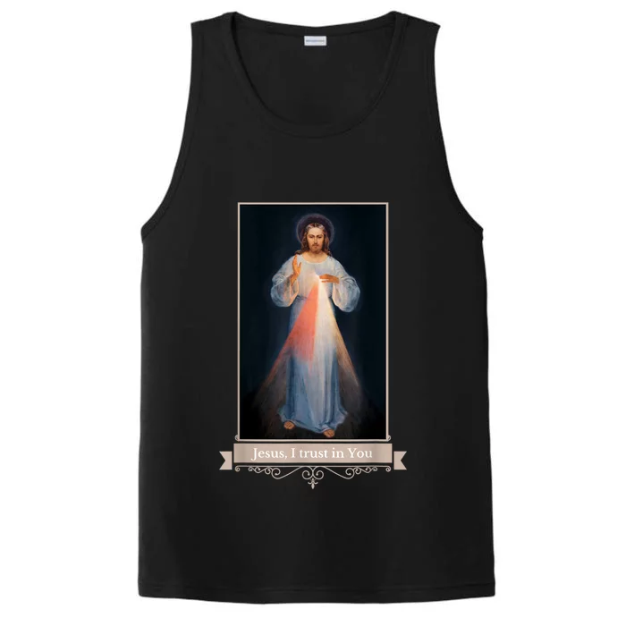 Divine Mercy Jesus I Trust In You Catholic Religious Performance Tank