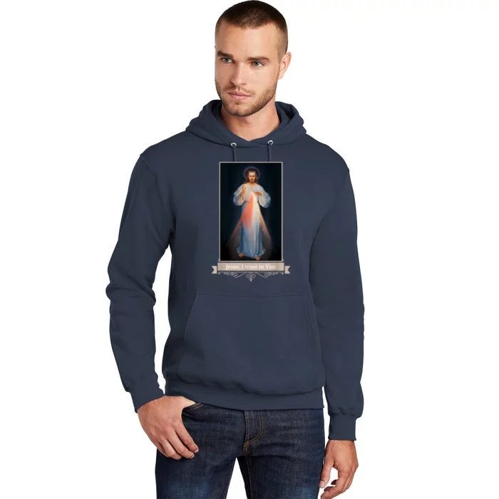 Divine Mercy Jesus I Trust In You Catholic Religious Tall Hoodie