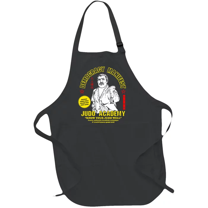 Democracy Manifest Judo Academy Funny Democracy Manifest Full-Length Apron With Pocket