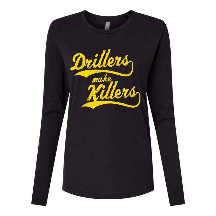 Drillers Make Killers Bjj Mma Jiu Jitsu Grappling Womens Cotton Relaxed Long Sleeve T-Shirt