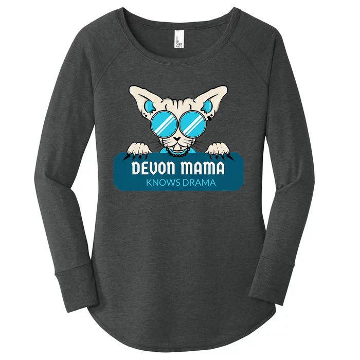 Devon Mama Knows Drama Women's Perfect Tri Tunic Long Sleeve Shirt