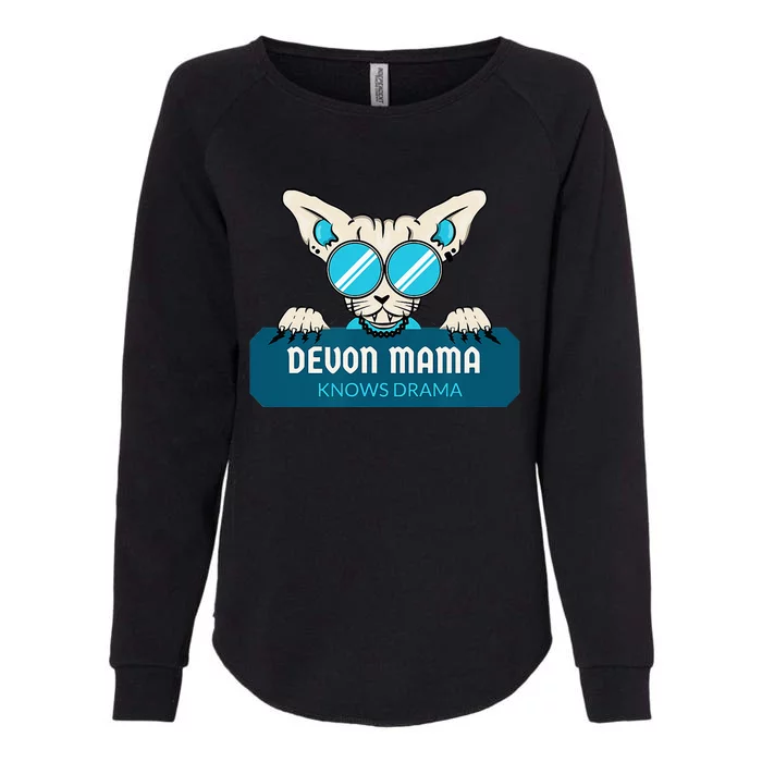 Devon Mama Knows Drama Womens California Wash Sweatshirt