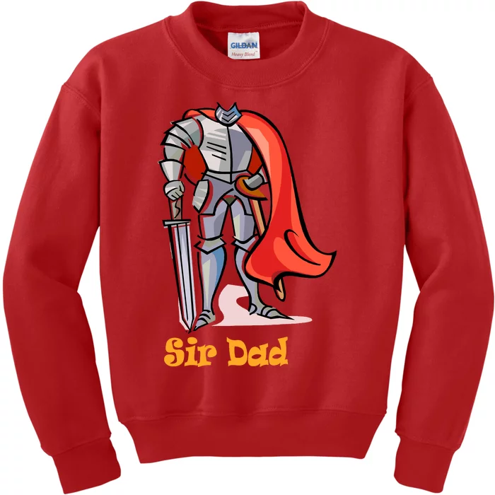 Dad My Knight And King FatherS Day Gift Family Protector Kids Sweatshirt