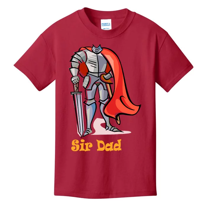 Dad My Knight And King FatherS Day Gift Family Protector Kids T-Shirt