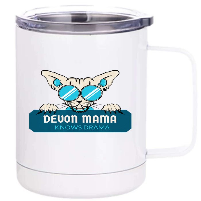 Devon Mama Knows Drama Front & Back 12oz Stainless Steel Tumbler Cup