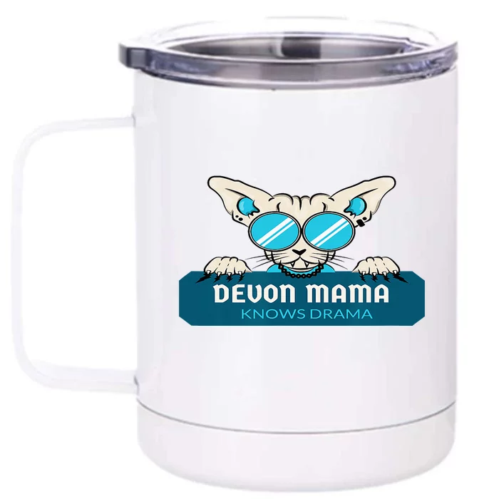 Devon Mama Knows Drama Front & Back 12oz Stainless Steel Tumbler Cup