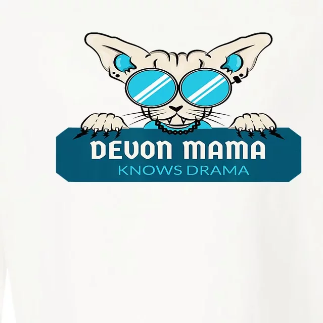 Devon Mama Knows Drama Cropped Pullover Crew