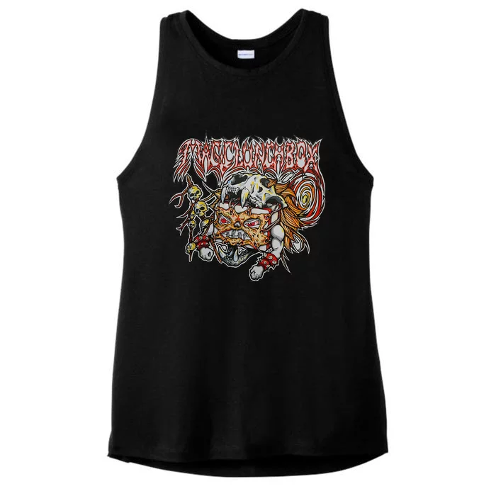 Death Metal Lunchbox Ladies Tri-Blend Wicking Tank