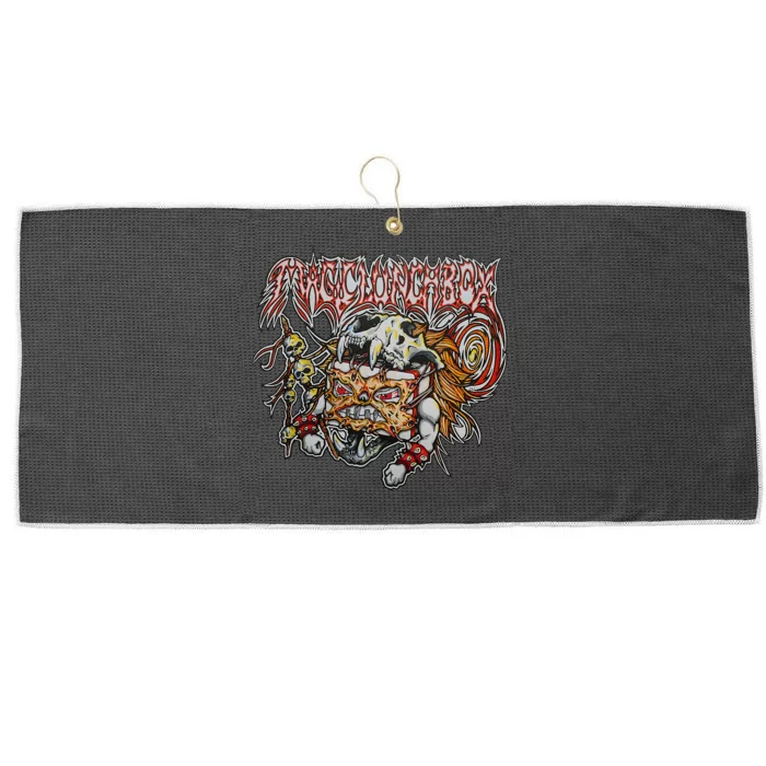 Death Metal Lunchbox Large Microfiber Waffle Golf Towel