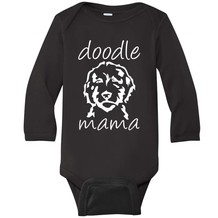 Doodle Mama Labradoodle Golden Doodle Dog Lover Mom Baby Long Sleeve Bodysuit