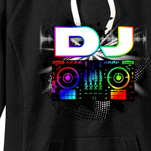 Dj Music Lover Music Player Sound Cool Funny Gift Women's Fleece Hoodie