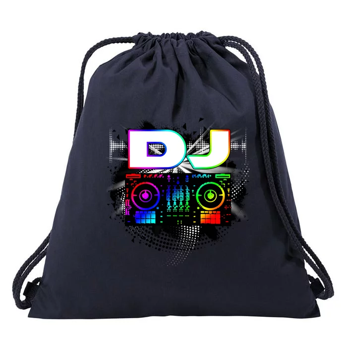 Dj Music Lover Music Player Sound Cool Funny Gift Drawstring Bag