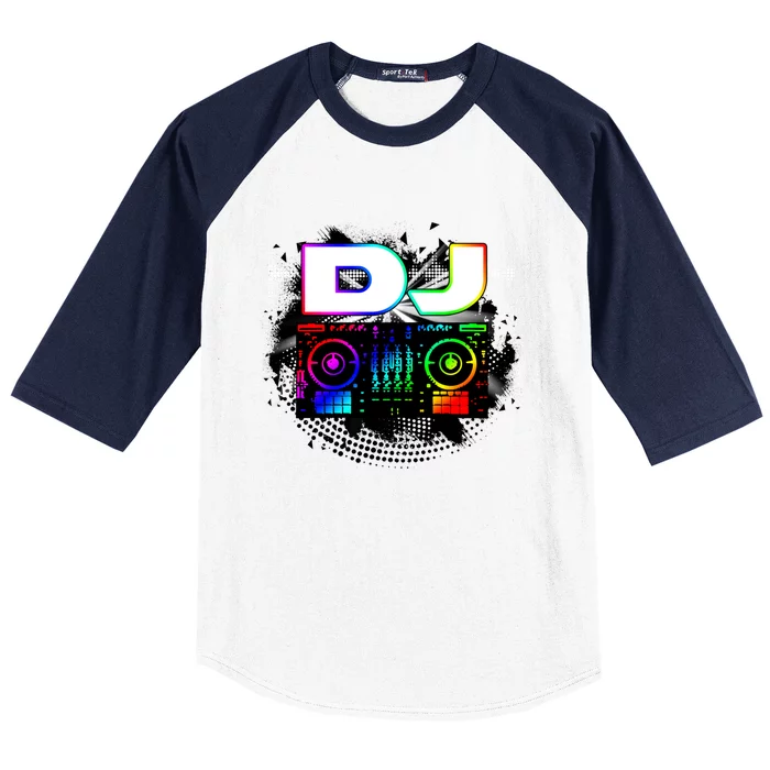 Dj Music Lover Music Player Sound Cool Funny Gift Baseball Sleeve Shirt