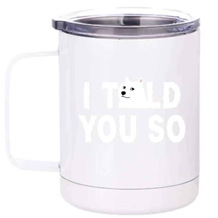 Dogecoin Millionaire Loading Funny Doge Crypto Front & Back 12oz Stainless Steel Tumbler Cup