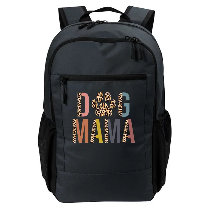 Dog Mama Leopard Paw Print Daily Commute Backpack