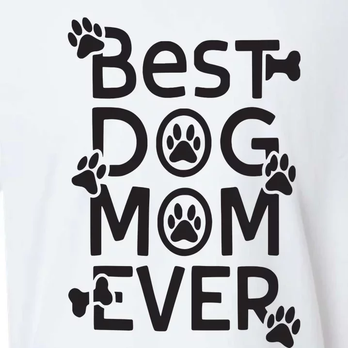 Dog Mom Life Paw Print Heart Cute Funny Dog Mom Product Sueded Cloud Jersey T-Shirt