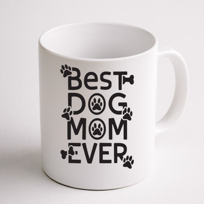 Dog Mom Life Paw Print Heart Cute Funny Dog Mom Product Front & Back Coffee Mug