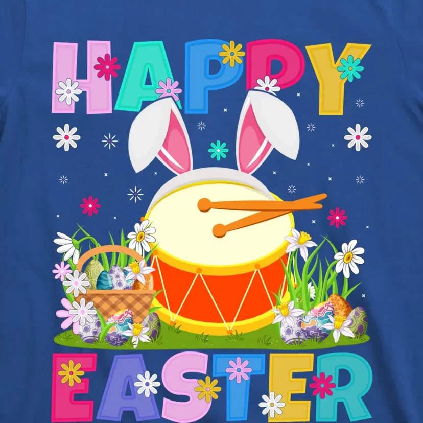 Drum Music Lover Happy Easter Bunny Drum Easter Sunday Cute Gift T-Shirt