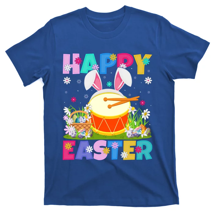 Drum Music Lover Happy Easter Bunny Drum Easter Sunday Cute Gift T-Shirt