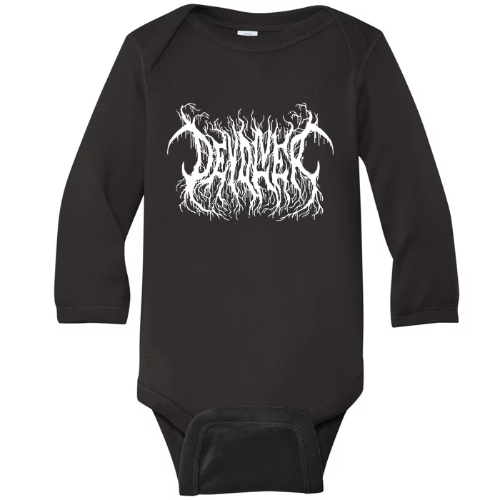 Devolver Metal Logo Baby Long Sleeve Bodysuit