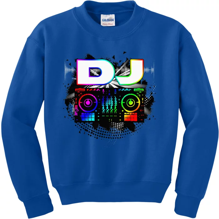 Dj Music Lover Music Player Sound Cool Funny Gift Kids Sweatshirt