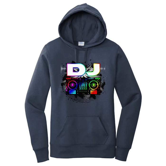 Dj Music Lover Music Player Sound Cool Funny Gift Women's Pullover Hoodie