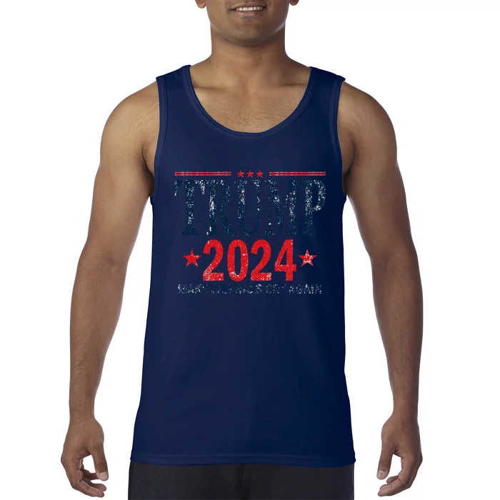 Dunny Make Liberals Cry Again Vintage Trump 2024 Tank Top