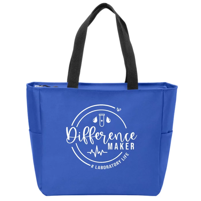 Difference Maker Laborotary Life Zip Tote Bag