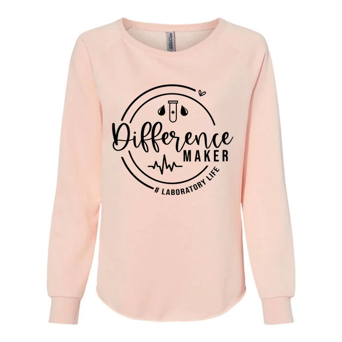 Difference Maker Laborotary Life Womens California Wash Sweatshirt