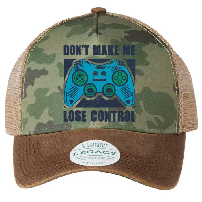 Don't Make Me Lose Control Funny Video Game Player Gaming Cool Gift Legacy Tie Dye Trucker Hat