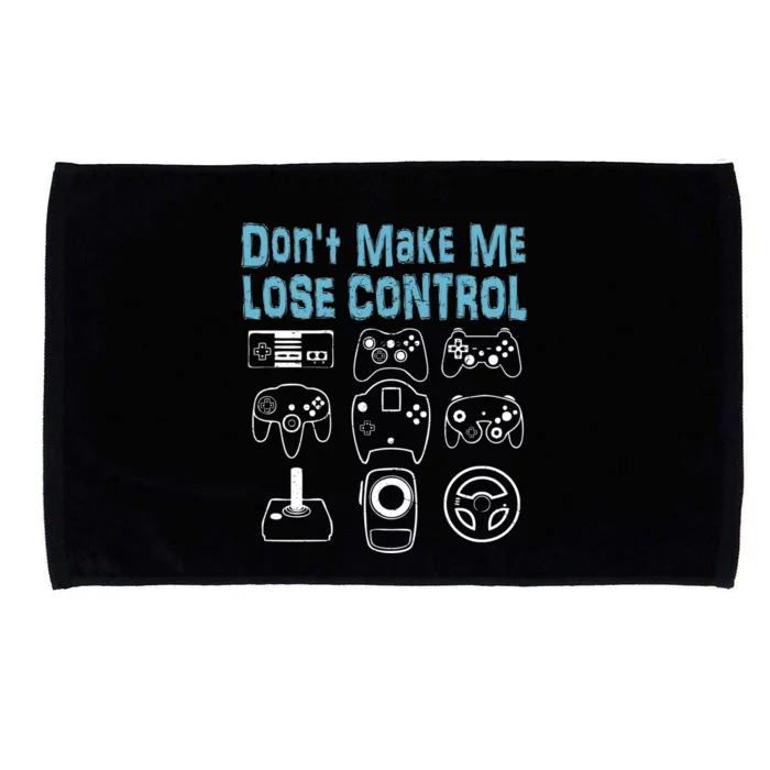 Don't Make Me Lose Control Funny Vintage Video Game Player Gift Microfiber Hand Towel