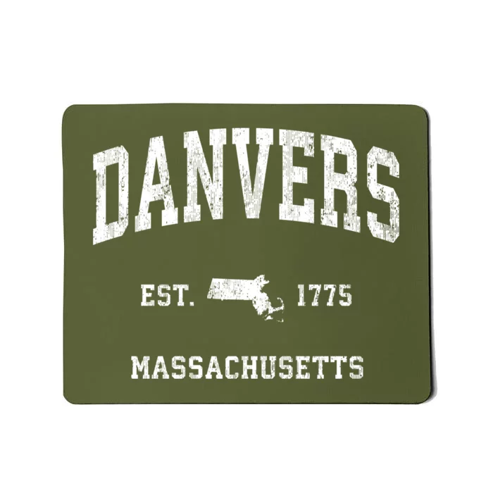 Danvers Massachusetts Ma Vintage Established Athletic Sports Mousepad