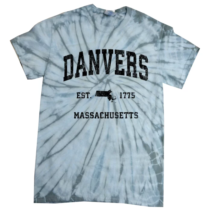 Danvers Massachusetts Ma Vintage Established Athletic Sports Tie-Dye T-Shirt