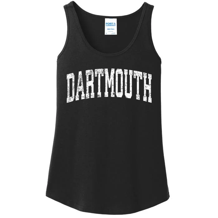 Dartmouth Massachusetts Ma Vintage Athletic Sports Design Ladies Essential Tank