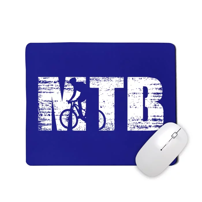 Distressed Mtb Mountain Bike Meaningful Gift For Mountain Bikers Gift Mousepad