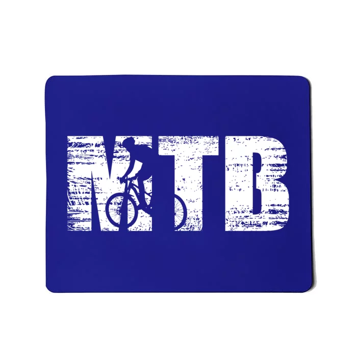 Distressed Mtb Mountain Bike Meaningful Gift For Mountain Bikers Gift Mousepad