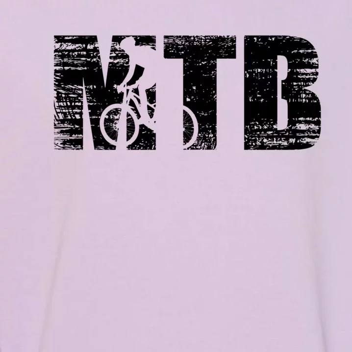 Distressed Mtb Mountain Bike Meaningful Gift For Mountain Bikers Gift Garment-Dyed Sweatshirt