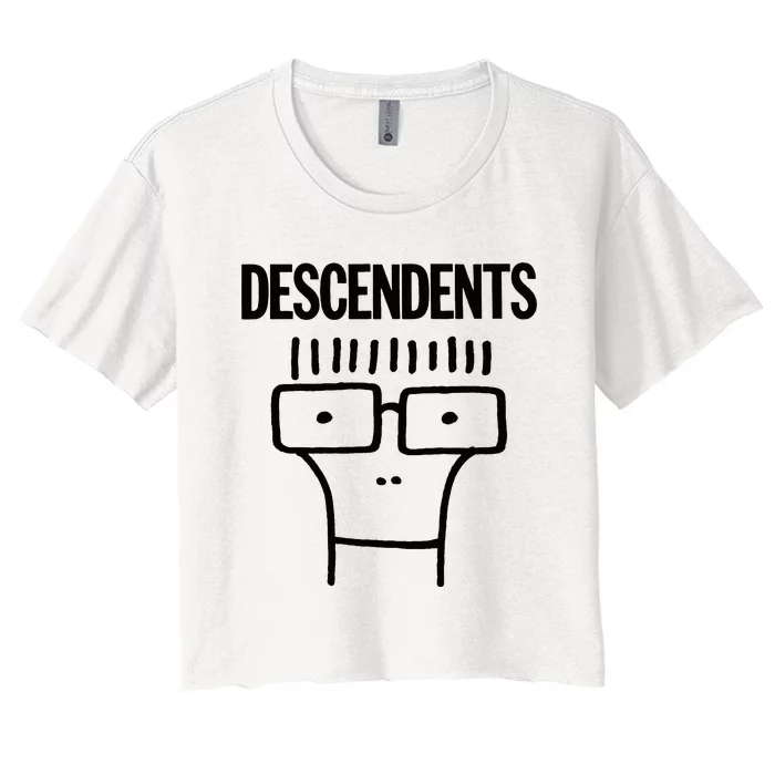 Descendents Merchandise Milo Outline Women's Crop Top Tee