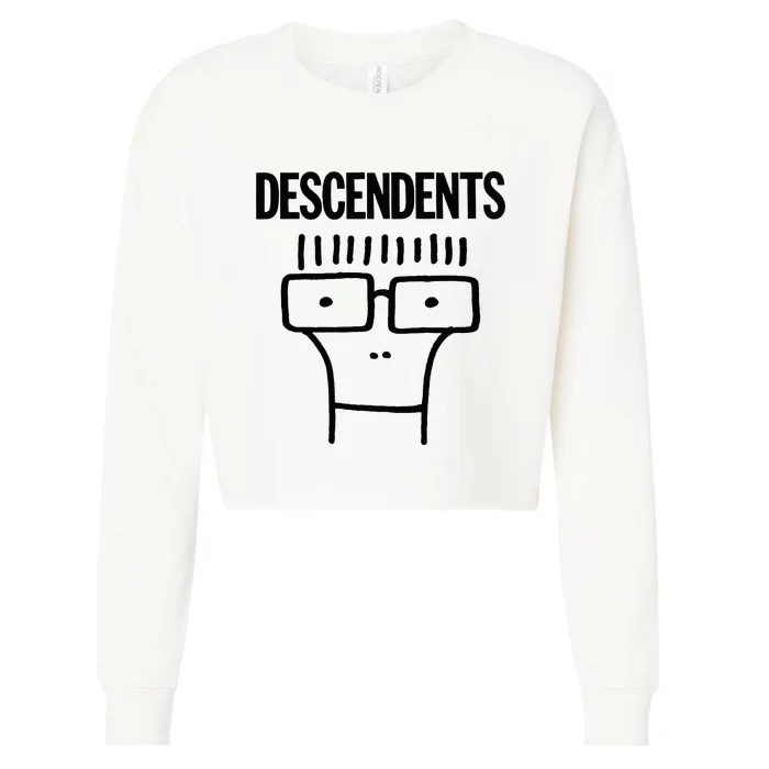 Descendents Merchandise Milo Outline Cropped Pullover Crew