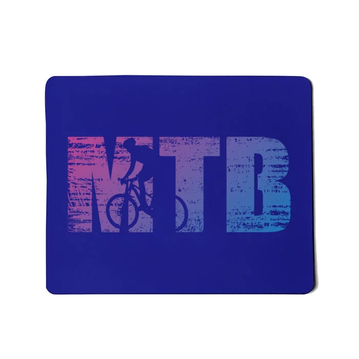 Distressed Mtb Mountain Bike Meaningful Gift For Mountain Bikers Gift Mousepad