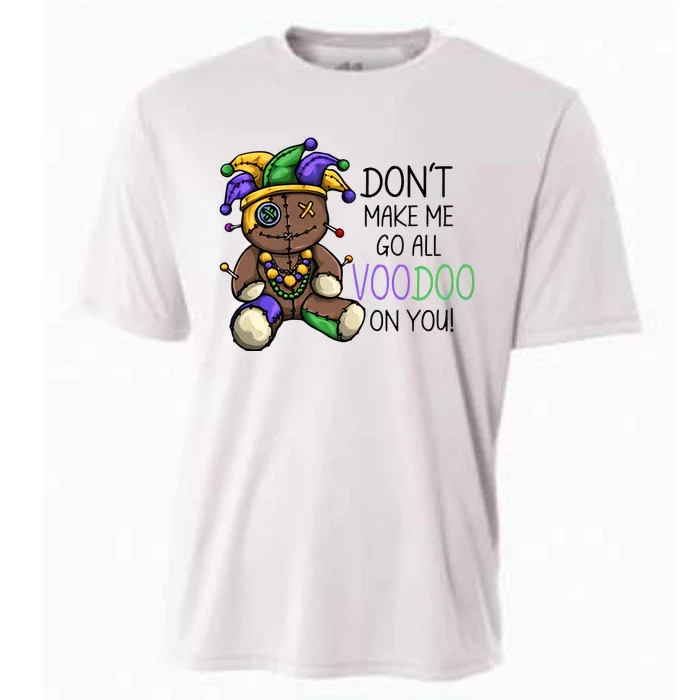 Don't Make Me Go All Voodoo On You Mardi Gras Voodoo Doll Cooling Performance Crew T-Shirt