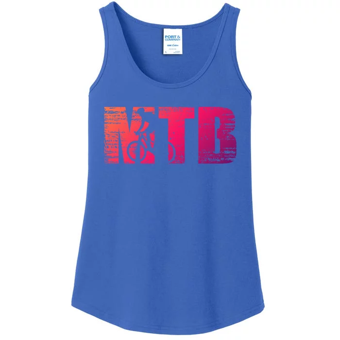 Distressed Mtb Mountain Bike Meaningful Gift For Mountain Bikers Gift Ladies Essential Tank