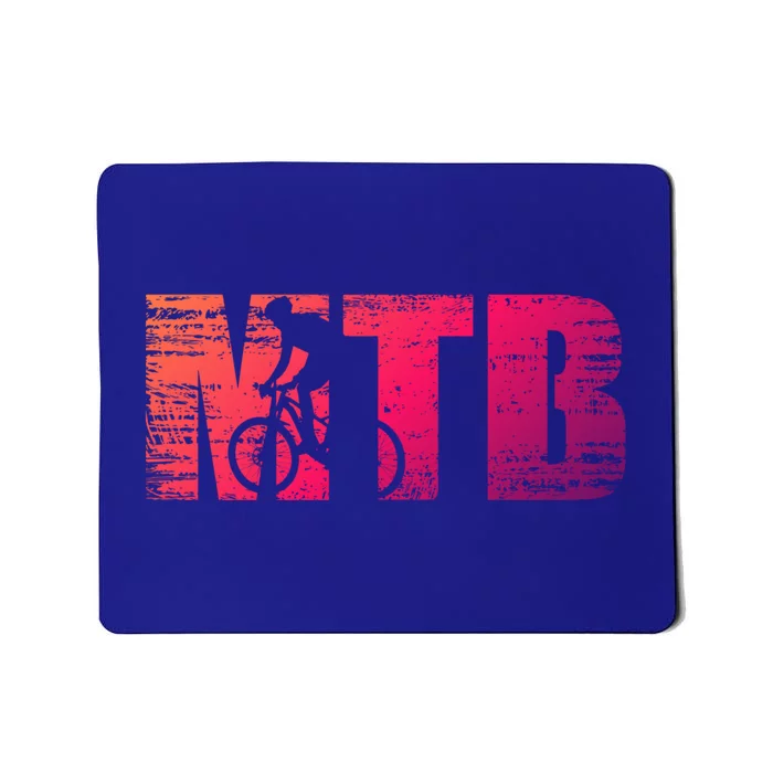 Distressed Mtb Mountain Bike Meaningful Gift For Mountain Bikers Gift Mousepad