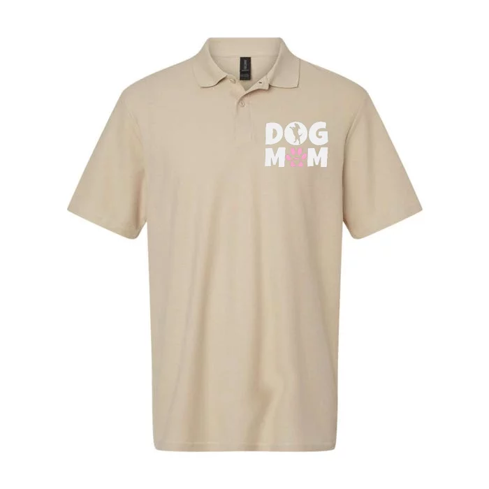 Dog Mom Mothers Day Present For Dog Loving Mom Cute Dog Softstyle Adult Sport Polo