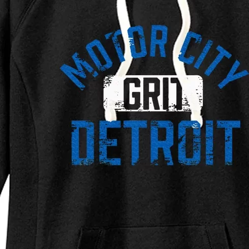 Detroit Michigan Motor City Grit Detroit Motor City Grit Women's Fleece Hoodie