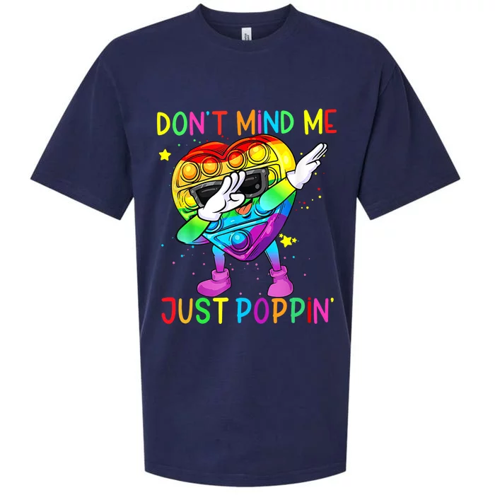 Don’t Mind Me Just Poppin Gift Sueded Cloud Jersey T-Shirt