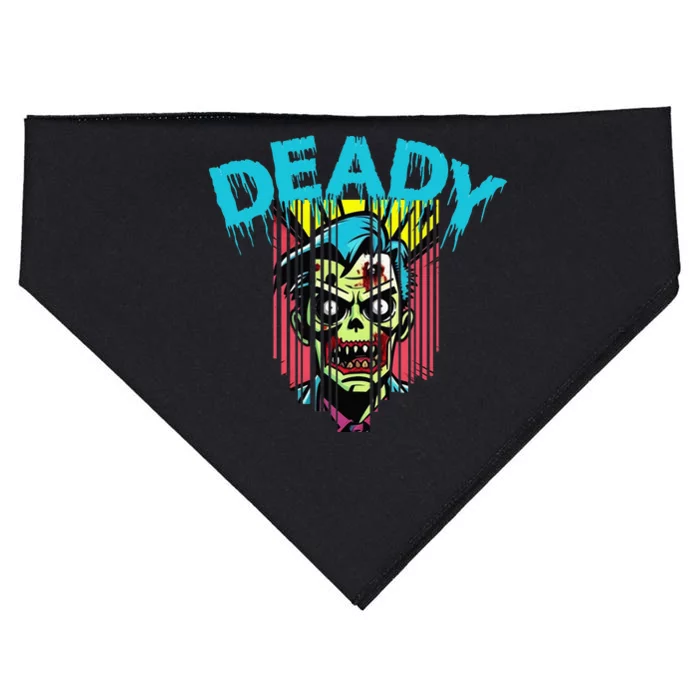 Deady Mummy Matching Dad Mom Halloween Pop Art USA-Made Doggie Bandana