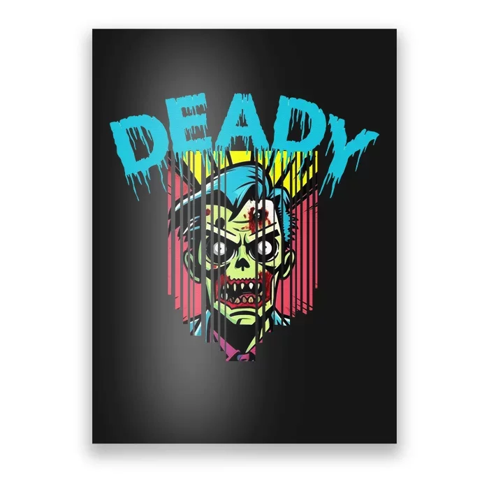 Deady Mummy Matching Dad Mom Halloween Pop Art Poster