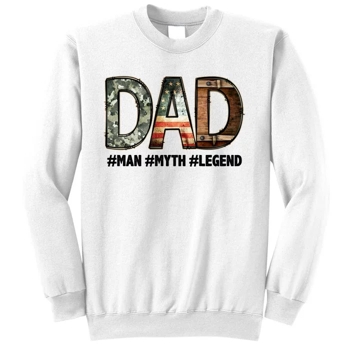 Dad Man Myth Legend Vintage Sweatshirt